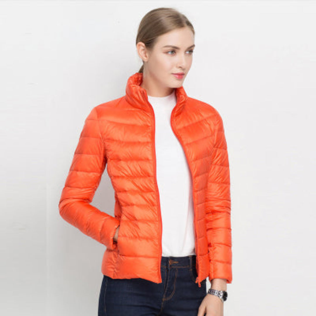 SUENTA Es Vedrà Damen Steppjacke - Warm mit Isolierendem Design Orange
