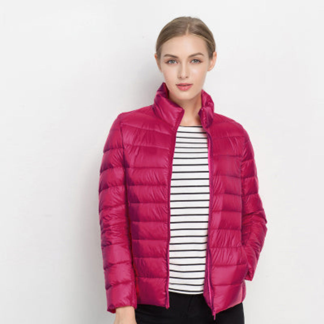 SUENTA Es Vedrà Damen Steppjacke - Warm mit Isolierendem Design Rosa Fuchsia