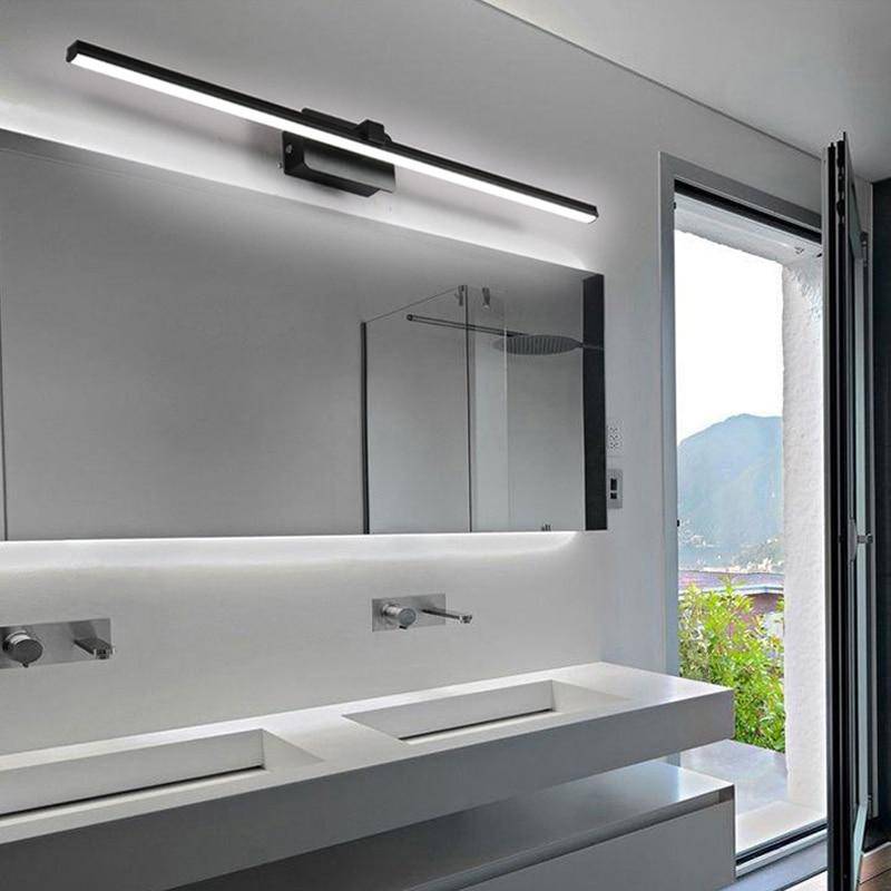 SUENTA Wandlampe für Spiegel im Badezimmer, Aluminiumleiste