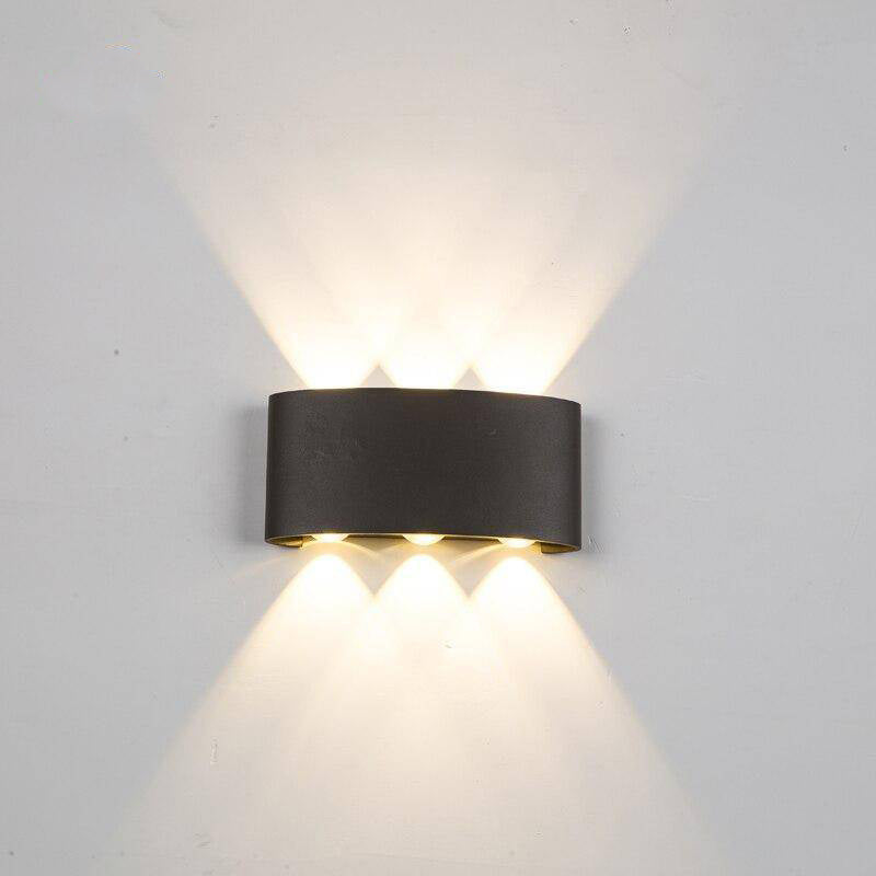 SUENTA LED Wandleuchte Außen Schwarz Oder Weiß Elegante Dekoration
