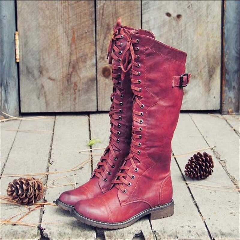 Amore | Damen Hohe Schnürstiefel im Reitstil