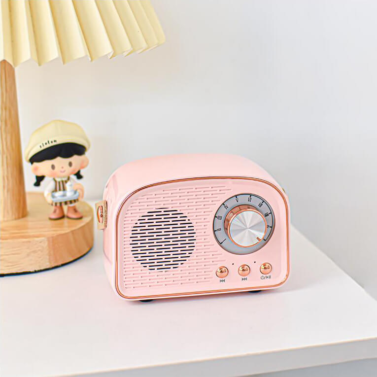 SUENTA Bluetooth Lautsprecher Retro Wireless Tragbares Radio