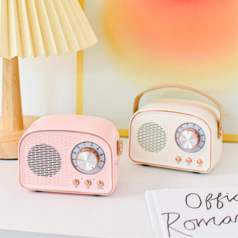 SUENTA Bluetooth Lautsprecher Retro Wireless Tragbares Radio