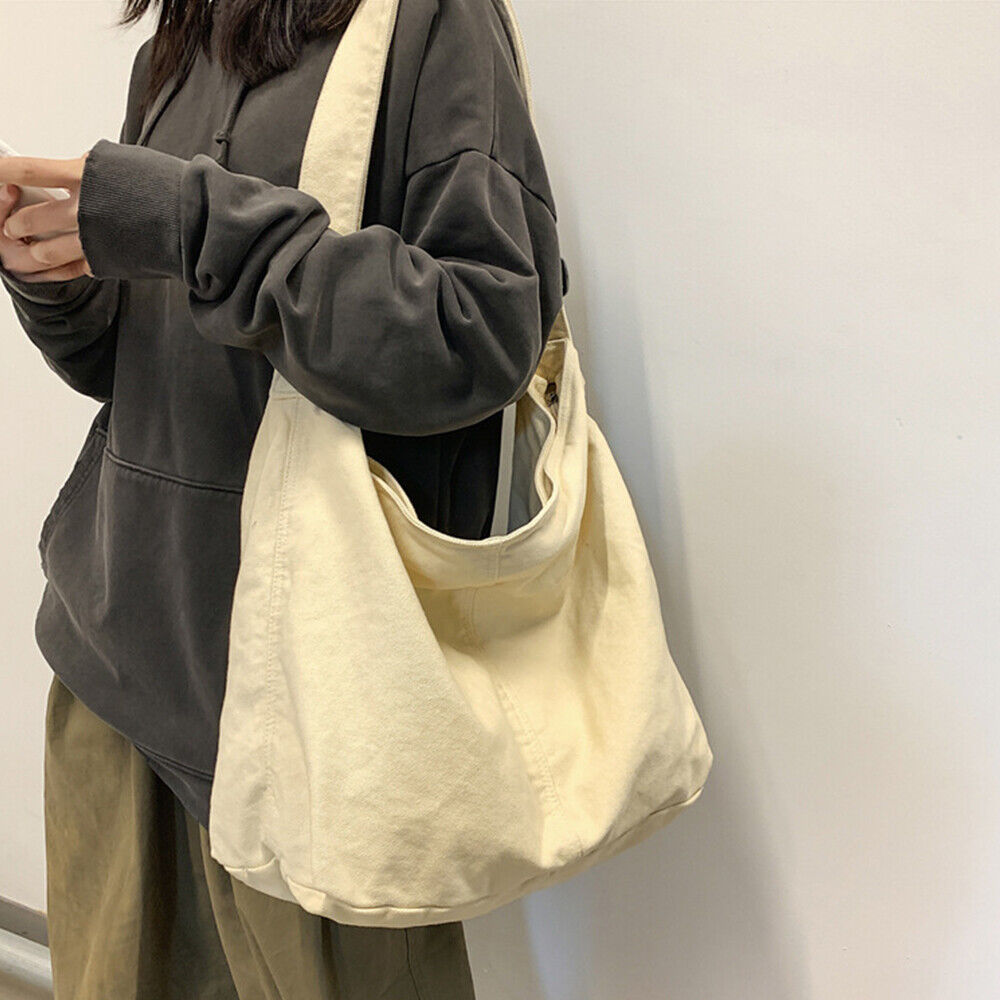 SUENTA Frauen Schicke Herbst Verstellbare Schultertasche Umhängetasche Weiß