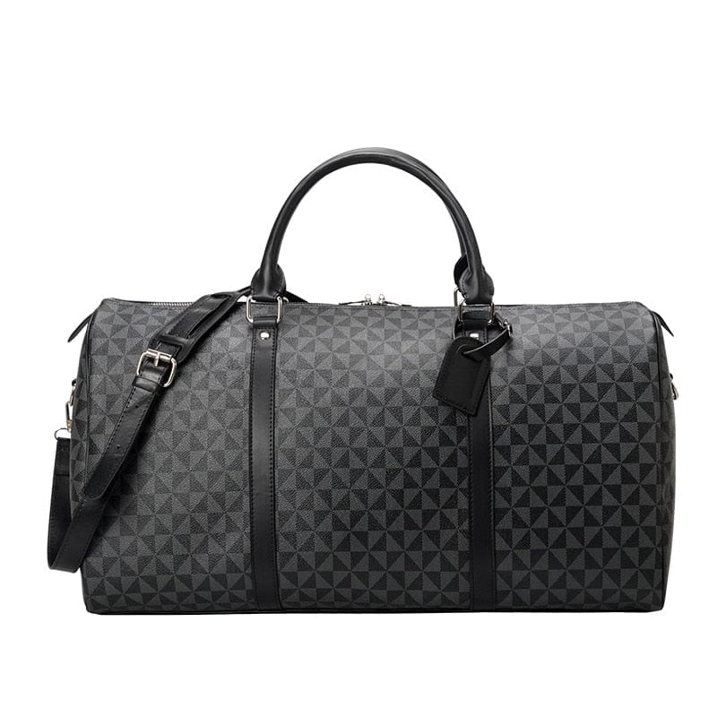 SUENTA Damen Reisetasche Schickes Design Praktischem Platz Schwarz