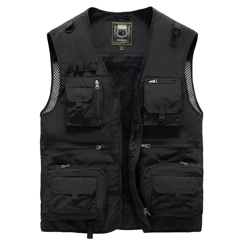 SUENTA Cargo-Weste Netzmaterial Praktische Taschen Outdoor-Ausflüge