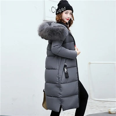 SUENTA Flaming Damen Pufferjacke - Warm und Stilvoll für den Winter Grau