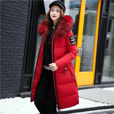 SUENTA Flaming Damen Pufferjacke - Warm und Stilvoll für den Winter Rot