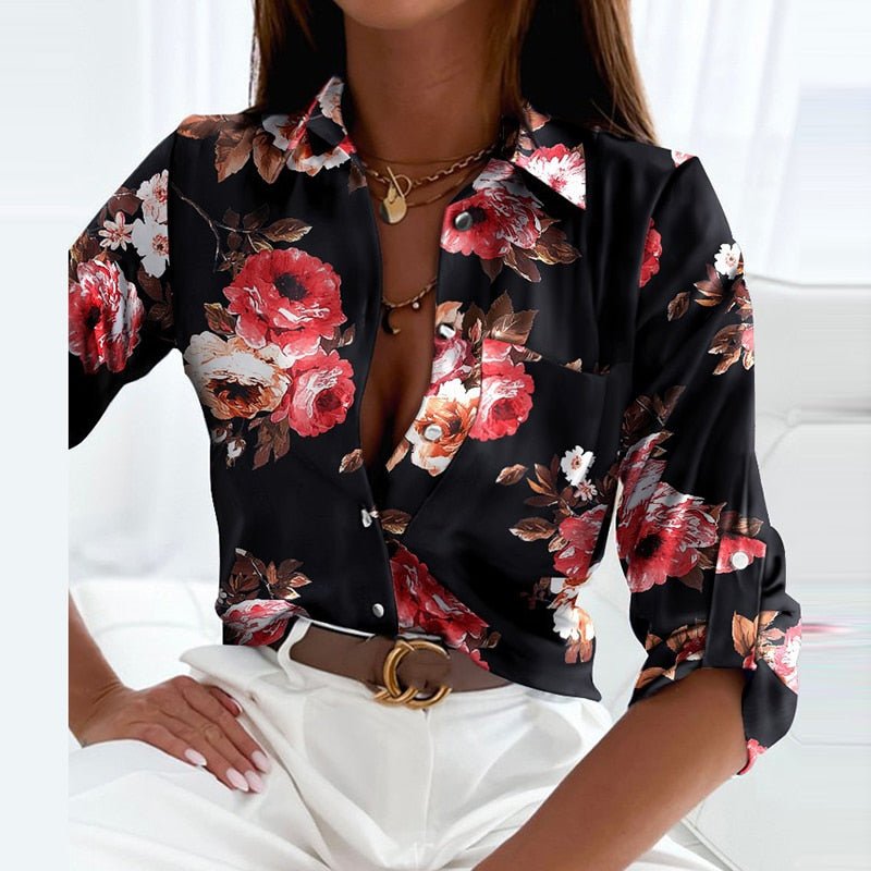 Vena Bluse mit Umlegekragen
